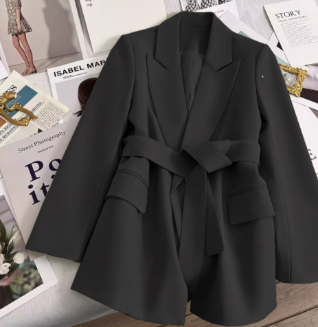 Belted Blazer for Stylish Temperament