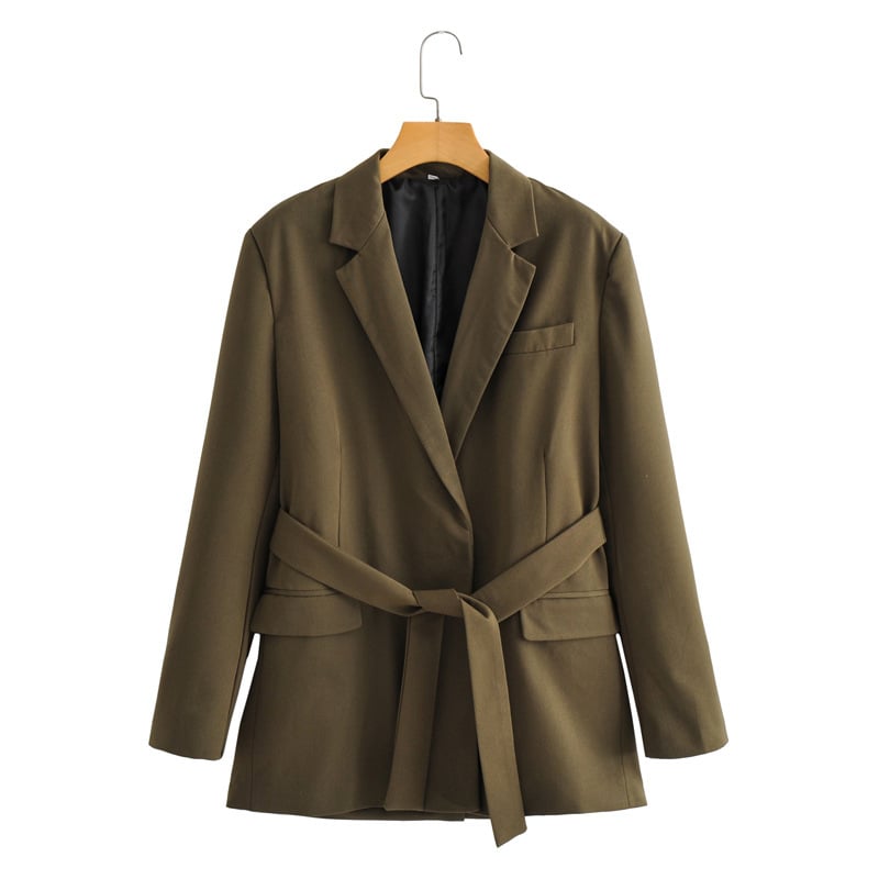 Belted Blazer for Stylish Temperament